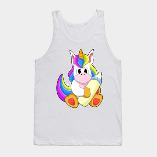 Unicorn with Bottle of Milk Tank Top